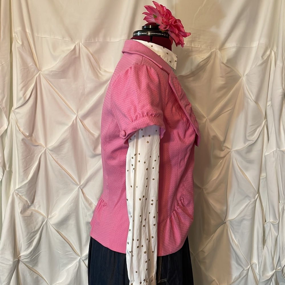 Pink short sleeve jacket - Picture 3 of 5